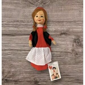 Sculpted Girl Puppet Dresdner Kunstlerpuppen Germany Artist Handmade Tagged Vtg